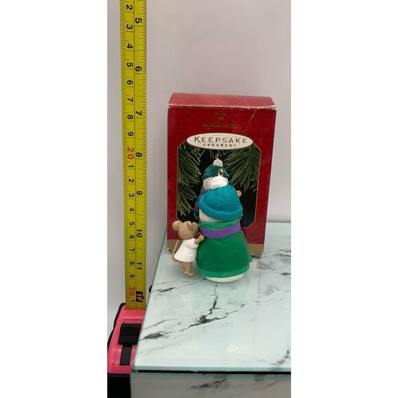 Hallmark Keepsake Ornament Christmas Checkup Snowman Mouse 1997 Doctor Nurse - Picture 4 of 4